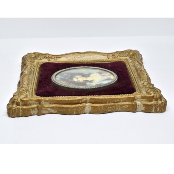 Vintage A Cameo Creations Lady Sheffield, Thomas Gainsborough, Wall Decor, 1940s - Picture 4 of 7